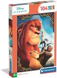 Clementoni - Puzzle - 104 pièces - Disney Lion King - Puzzle enfant - Dès 6 ans