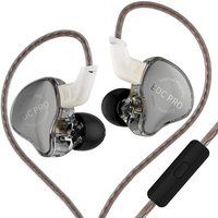 SZSMART Hoofdtelefoon SZSMART KZ EDC PRO HIFI met gebogen grijze microfoon (in-ear - gevoeligheid 108db)
