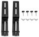 OEM 2-delige set U-vormige tafelklemmen voor prikbord, zonder boren, zwart