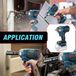 Merkloos Accuboormachine met slagfunctie, 18V, compatibel met Makita – 700 Nm, 1/2\", borstelloos – Accuboormachine met bits – Set accuboormachines