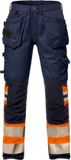 Fristads Hi Vis Werkbroek Stretch Klasse 1 2706 Plu - Hi-Vis oranje/marineblauw - D92