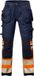 Fristads Hi Vis Werkbroek Stretch Klasse 1 2706 Plu - Hi-Vis oranje/marineblauw - D92