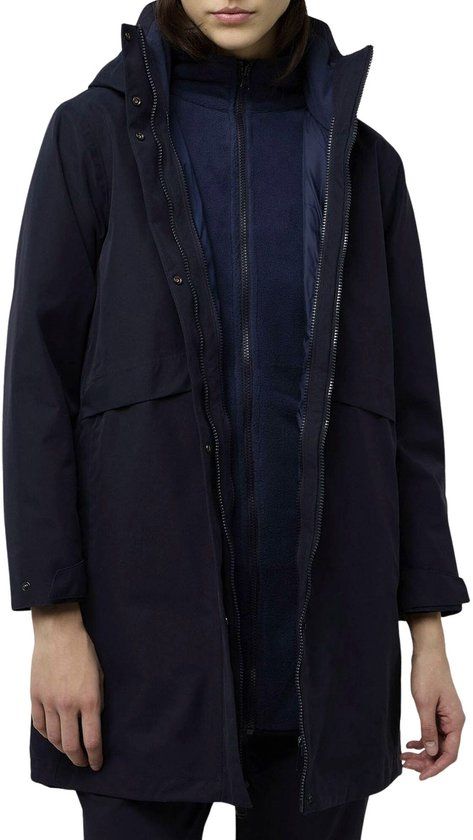 Jack Wolfskin BAYLIGHT 3IN1 COAT W Dames Outdoorjas - dark navy - Maat S