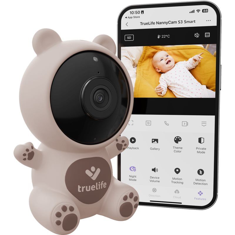 Truelife Babyfoon Video's van de S3 Smart TLVMMNCS3SNWA (Video & Audio)