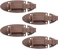 Alberts 821937 DURAVIS® slotgrendel, met platte greep, roestbruin duplex gecoat, plaat 90 x 44 mm, set van 4