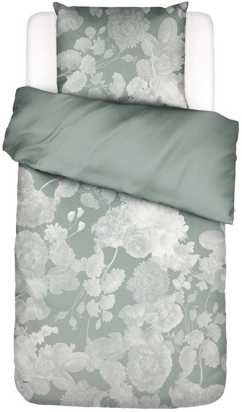 Essenza Eunice Dekbedovertrek Dusty teal - Eenpersoons – 140x200/220 cm