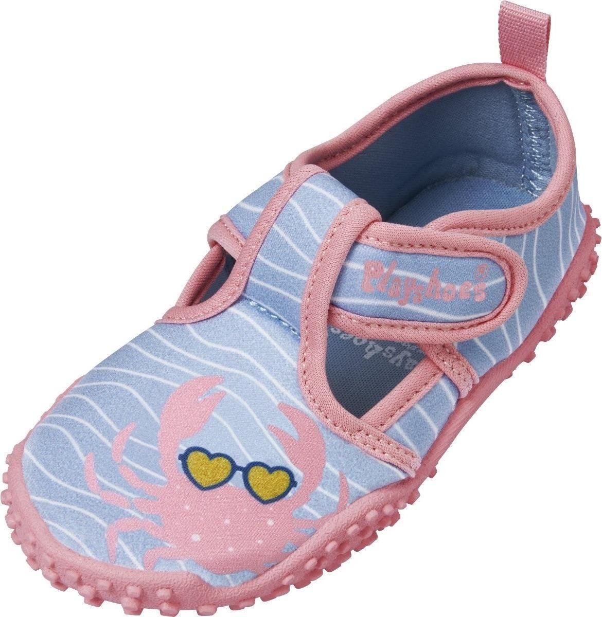 Playshoes Waterschoen Krebs Meisjes Antislip Roze/Blauw - Maat 4010952555844