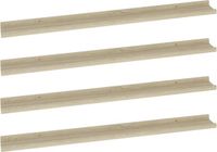 vidaXL Wandschappen 4 st 100x9x3 cm sonoma eikenkleurig
