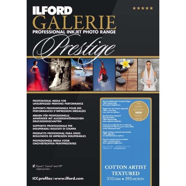 Ilford GALERIE Prestige Cotton Artist Textured A3+ 25 vel