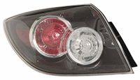 TarosTrade 41-0260-L-48378 remlicht buiten zwart voor 5 deuren na 2007 E-Mark links