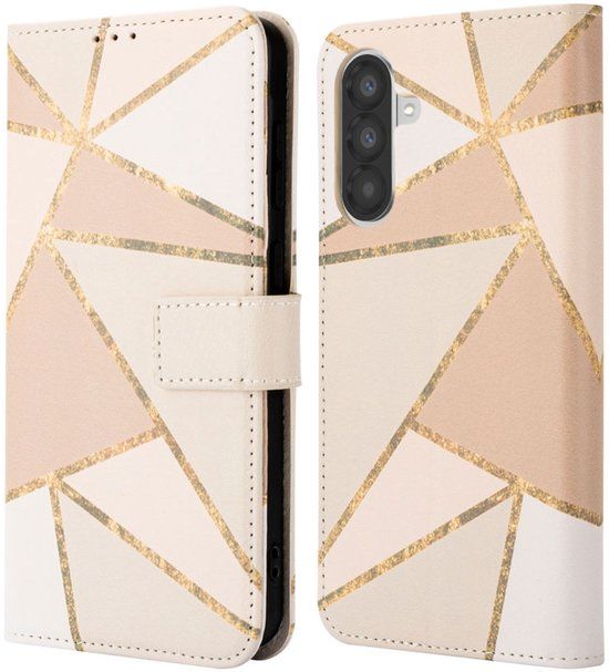 imoshion Design Bookcase voor de Samsung Galaxy A36 - Beige Graphic