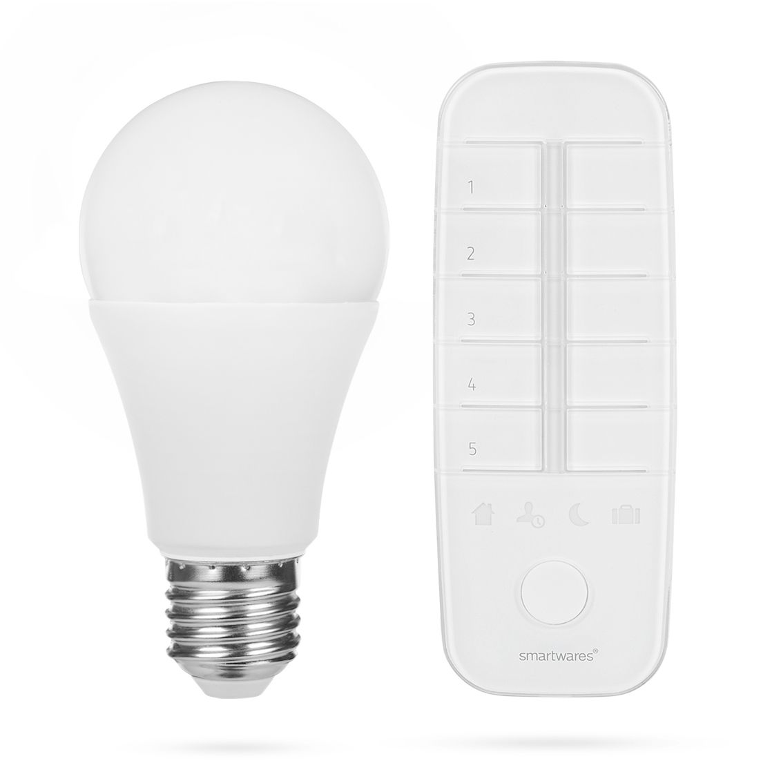 Smartwares HW1600R LED A60 E27 7W - LED lamp met afstandsbediening