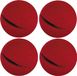 Merkloos Clowns neus - 4x - rood - knijp foam - carnaval verkleed neus - kinderen/volwassenen