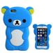 Thematys HQ siliconen beertje design beschermhoes voor Apple iPhone 6 blauw