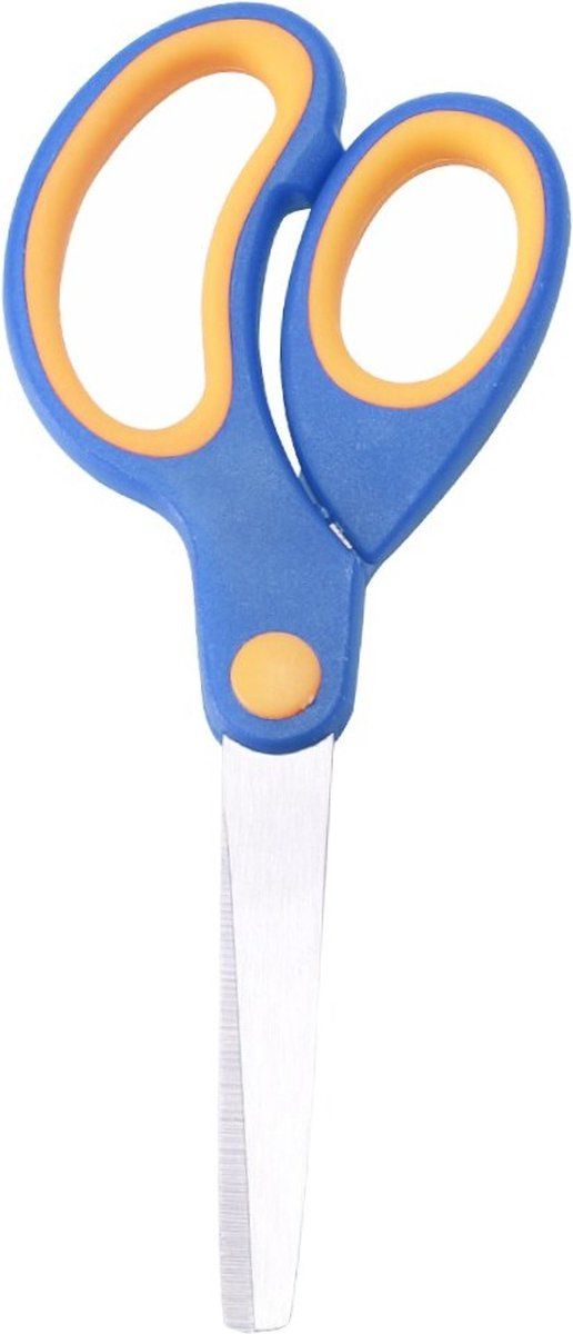 Fako Bijoux Kinderschaar - 13cm - Ronde Punt - Blauw