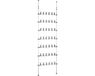 Wenko Schoenenrek Telescopisch 42 Paar 100-300 Cm Staal Wit
