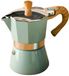 Solidchoice Aluminium cafetière moka espresso 150/300ml kaki