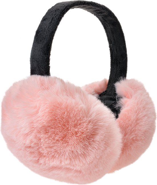Clayre & Eef Oorwarmers Roze Polyester - One Size - Dames