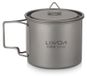 Merkloos Kookpot Campingpot Titanium - Ultralicht - Met deksel - Opvouwbare handgreep