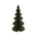 Sapin de Noël pliable, papier, petit, vert mousse, 23 cm