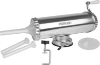 Sans marque Remplisseuse de saucisses manuelle Aluminium Pince de table avec 3 tubes de remplissage et capacité de remplissage de 2,5 kg