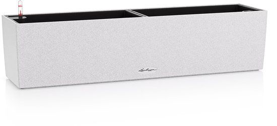 LECHUZA BALCONERA Stone 80 - Balkonbak - kwarts wit - ALL-IN-ONE set