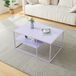 en.casa Salontafel Solund met plank 45x90x60 cm lila
