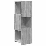 vidaXL Hoekkast 30,5x30x95cm Bewerkt Hout Grijs Sonoma