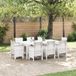 Prolenta Maison Exclusive Tuinset, 9-delig, wit, polypropyleen