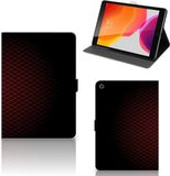 B2Ctelecom iPad 10.2 2019 | iPad 10.2 2020 | 10.2 2021 Tablet Hoes Geruit Rood