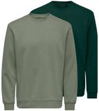 Only & Sons Heren sweatshirt 2 pack Connor