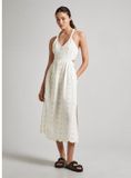 Pepe Jeans Gisela Mouwloze Jurk Beige L Vrouw