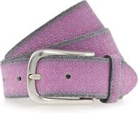 b.belt Riem Tessa Gold Ledergürtel W90 Pink / Silver Metallic Roze