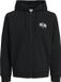 JACK & JONES JJAERO SWEAT ZIP HOOD Homme Noir XL