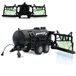 JAMARA Garant 405236 - Garant vatwagen met slangverdeler - 450 ml tank, spuitfunctie aan/uit, trekhaak voor, handmatig uitklapbare slangverdeler zwart