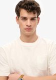 Superdry The Merchant Store T-shirt met borstzak Heren Off White XXL