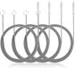 Allecto Premium - Brosses de nettoyage en acier inoxydable - Jeu de 4 - 1 mètre - Argent/Blanc