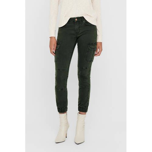 ONLY ONLMISSOURI Skinny Cargobroek - Donkergroen