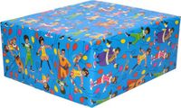 Club van Sinterklaas Cadeaupapier - Blauw - 2 Rollen