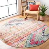 Safavieh Bohemian Indoor Hand Tufted Abstract Collection, ABT340, in Ivory / Charcoal, 60 X 91 cm