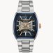 Bulova Maquina 98A319 Horloge - Staal - Zilverkleurig - Blauwe Wijzerplaat - Ø 44 mm
