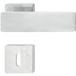 Häfele Garniture de poignée de porte LDH 3225 Poignée de porte classe 3 chromée satinée, PZ - cylindre profilé