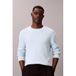 Calvin Klein trui met ingebreid patroon bleu clair
