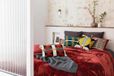 Vivaraise Plaid décoratif Betender - Geranium (130 x 180 cm) en polyester