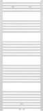 Boss & Wessing HANDDOEK RADIATOR MIDDEN AANSLUITING WIT 1700X600 - 886 WATT