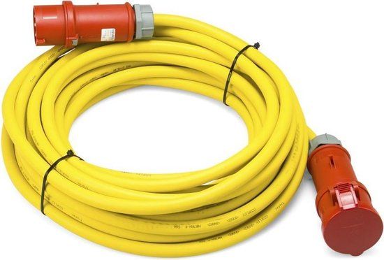 TROTEC Verlengsnoer / Professionele verlengkabel 20 m / 400 V / 6 mm² (CEE 32 A) - Made in Germany