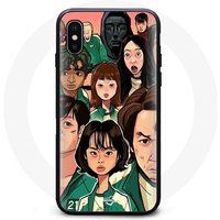 Maniacase Hoes voor Oppo A78 5G Vini JR Behang Real Madrid Blauw en geel