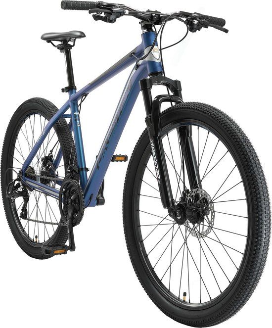 Bikestar Hardtail Alu MTB Sport Mountainbike - 27.5 Inch - 21 Speed - Blauw - 46cm Frame