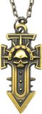 Starforged Compatibel met Warhammer 40K Indomitus Crusade Badge 1 PC Koperen Ketting