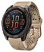 Wigento Garmin Fenix 8 AMOLED 43mm: Topdesign, ademend 20mm siliconen horlogeband, bruin